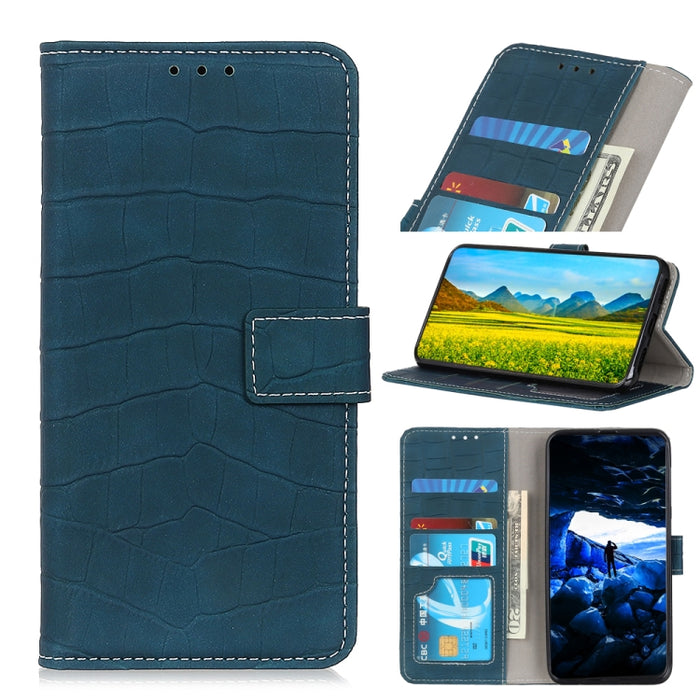 Estuche de cuero con tapa horizontal con textura de cocodrilo con soporte y ranuras para tarjetas y billetera, For iPhone SE 2022 / SE 2020, For Galaxy A51 5G, For Galaxy A71 5G