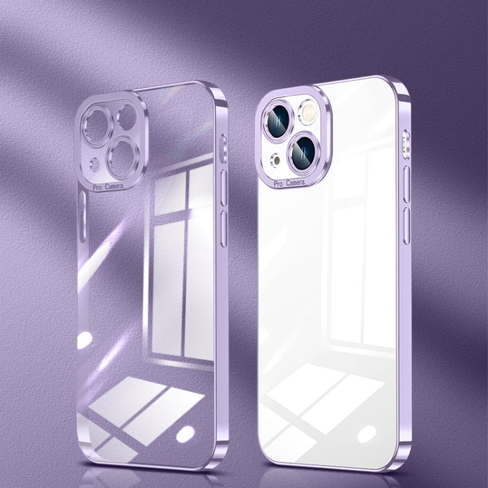 Estuche para teléfono de alta transparencia con baño de cristal