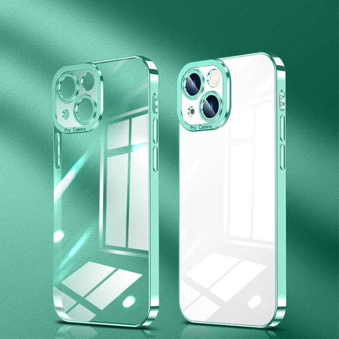 Estuche para teléfono de alta transparencia con baño de cristal