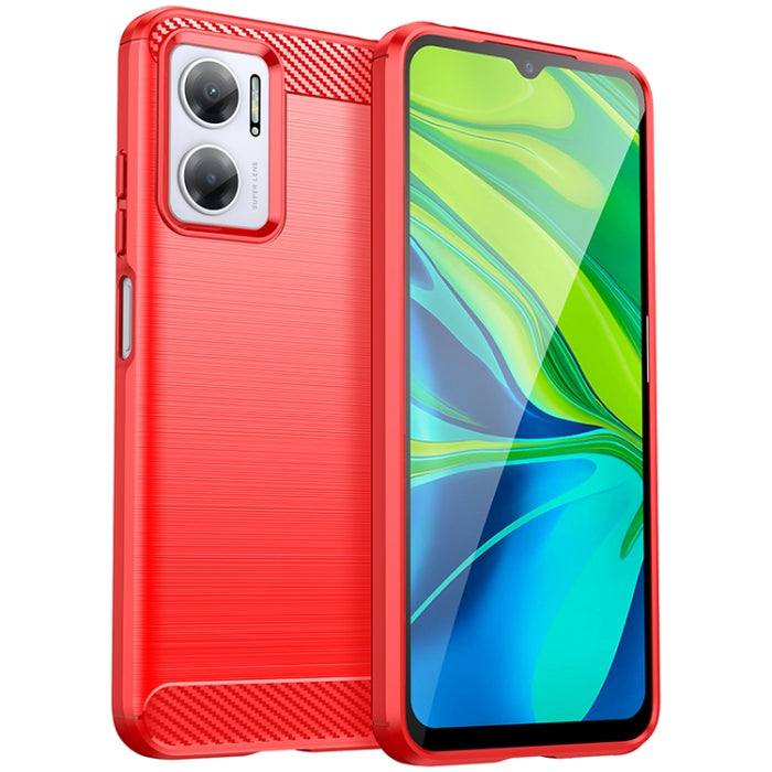 Estuche de TPU de fibra de carbono con textura cepillada, For Xiaomi Redmi Note 11E, For Xiaomi Redmi Note11T Pro 5G, For Xiaomi Redmi Note11T Pro+ 5G