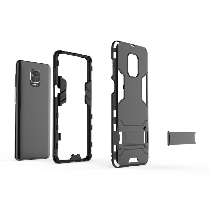 Funda protectora PC + TPU a prueba de golpes con soporte, For Xiaomi Redmi Note 9 Pro Max, For Xiaomi Redmi Note 9S