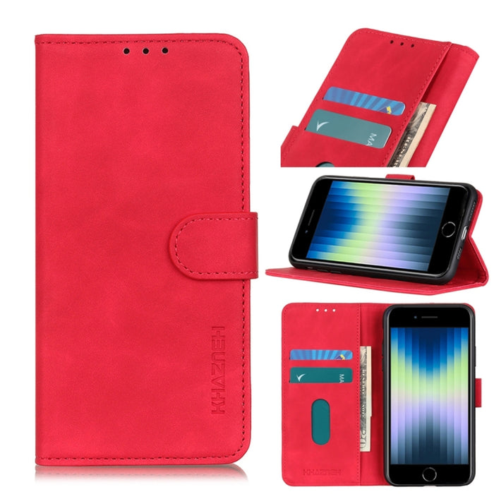 Estuche de cuero con tapa horizontal PU + TPU de textura retro con soporte y ranuras para tarjetas y billetera