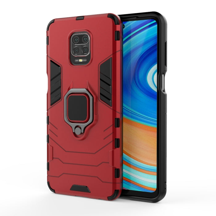Carcasa protectora anticaída de PC + TPU con soporte de anillo magnético, For Xiaomi Redmi Note 9 Pro Max, For Xiaomi Redmi Note 9S