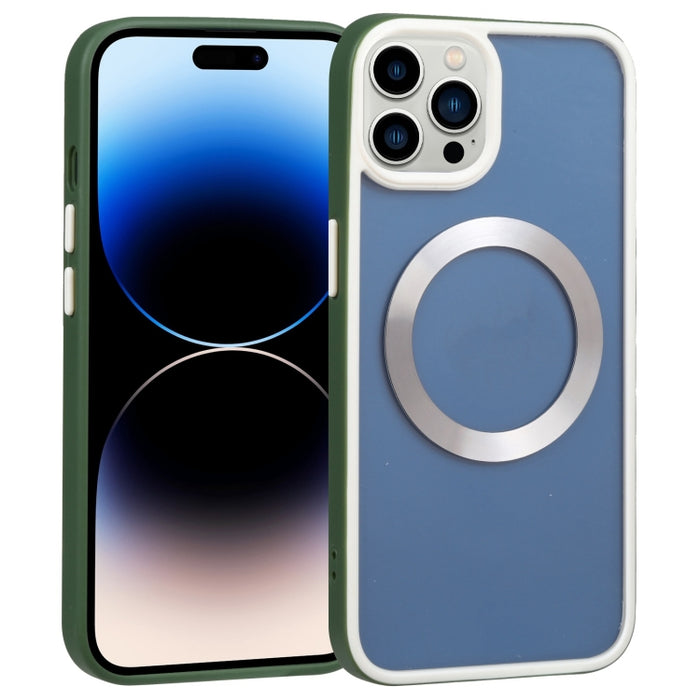 Estuche para teléfono de dos colores Shield MagSafe TPU + PC