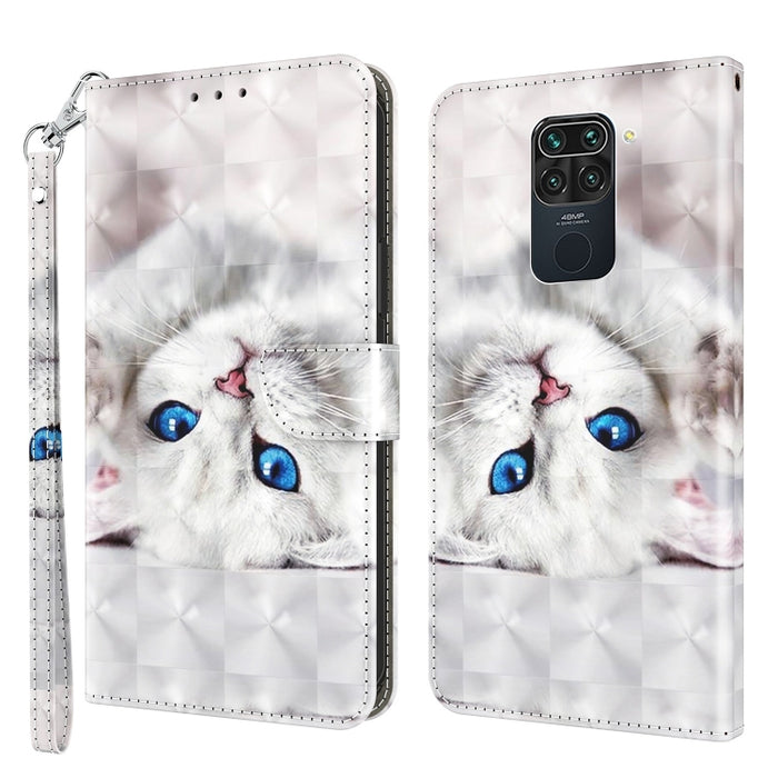 Estuche para teléfono de cuero pintado en 3D, For Xiaomi Redmi 9, For Xiaomi Redmi 9A, For Xiaomi Redmi 10C Global, For Xiaomi Redmi Note 9 Pro / Note 9 Pro Max, For Xiaomi Redmi Note 9 / 10X 4G, For Xiaomi Redmi Note 11 5G / 4G Global                 ...