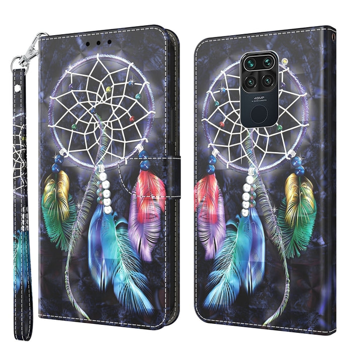 Estuche para teléfono de cuero pintado en 3D, For Xiaomi Redmi 9, For Xiaomi Redmi 9A, For Xiaomi Redmi 10C Global, For Xiaomi Redmi Note 9 Pro / Note 9 Pro Max, For Xiaomi Redmi Note 9 / 10X 4G, For Xiaomi Redmi Note 11 5G / 4G Global                 ...
