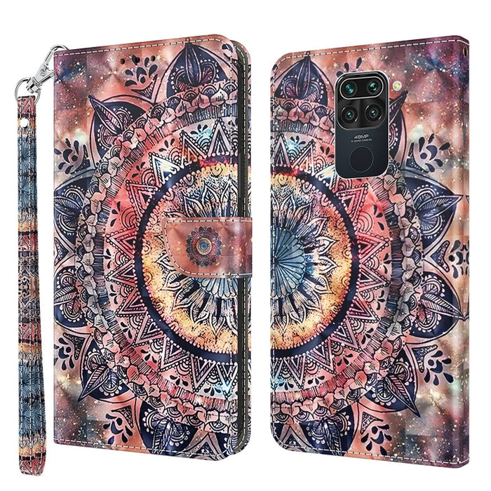Estuche para teléfono de cuero pintado en 3D, For Xiaomi Redmi 9, For Xiaomi Redmi 9A, For Xiaomi Redmi 10C Global, For Xiaomi Redmi Note 9 Pro / Note 9 Pro Max, For Xiaomi Redmi Note 9 / 10X 4G, For Xiaomi Redmi Note 11 5G / 4G Global                 ...