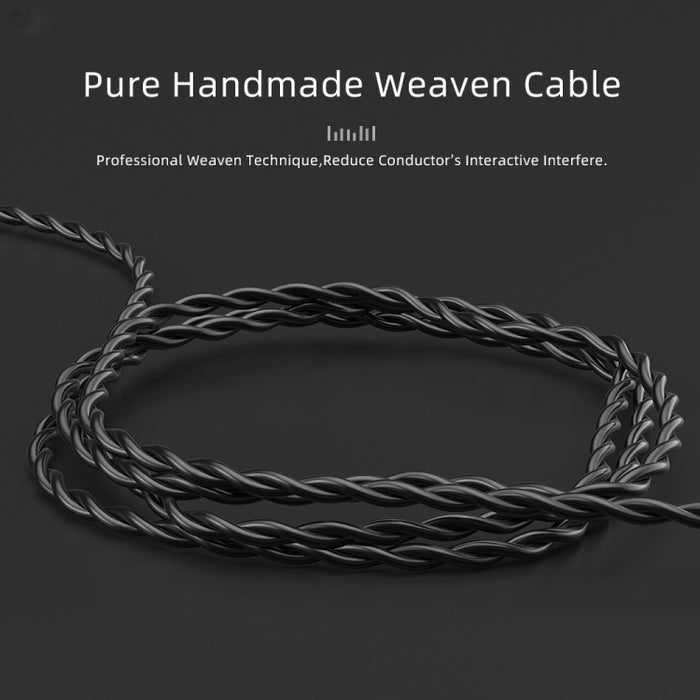 CVJ V2 1,25 m Cobre sin oxígeno Original Cable de auricular de codo de 3,5 mm