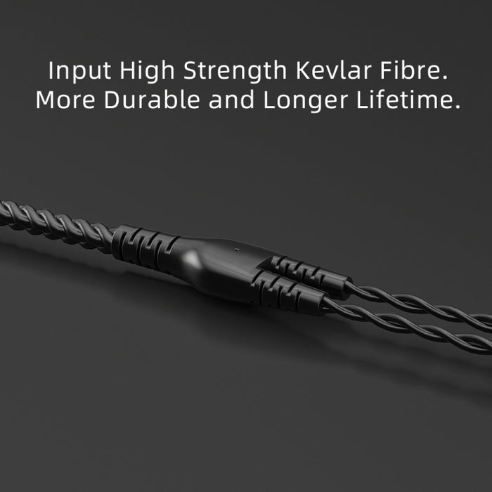 CVJ V2 1,25 m Cobre sin oxígeno Original Cable de auricular de codo de 3,5 mm
