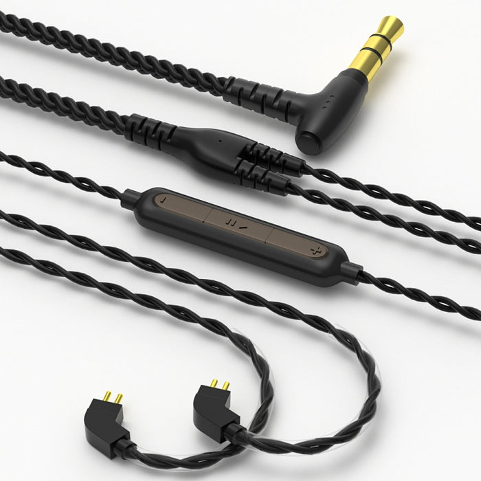 CVJ V2 1,25 m Cobre sin oxígeno Original Cable de auricular de codo de 3,5 mm