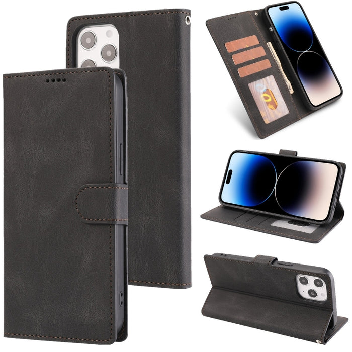 Estuche de cuero con textura de piel de becerro Fantasy Classic Skin-feel