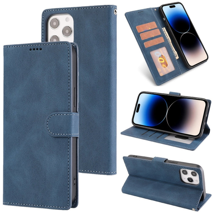Estuche de cuero con textura de piel de becerro Fantasy Classic Skin-feel