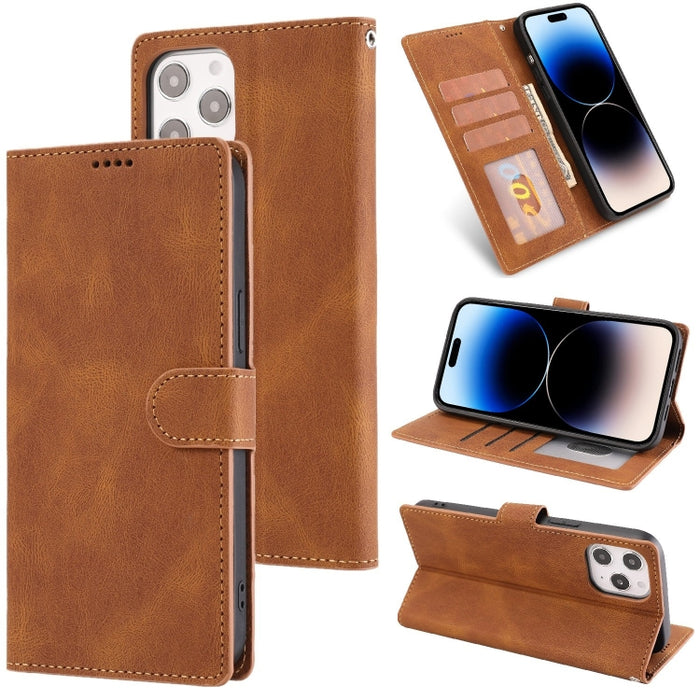 Estuche de cuero con textura de piel de becerro Fantasy Classic Skin-feel