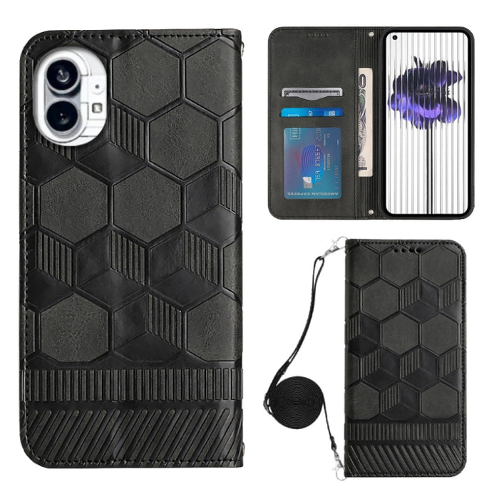Caja magnética del teléfono de la PU de la textura del fútbol de Crossbody, For Nothing Phone 1, For Xiaomi Redmi 10A, For Xiaomi Redmi 10C/Redmi 10 India, For Xiaomi Redmi Note 11 Global/Note 11S 4G                                                     ...