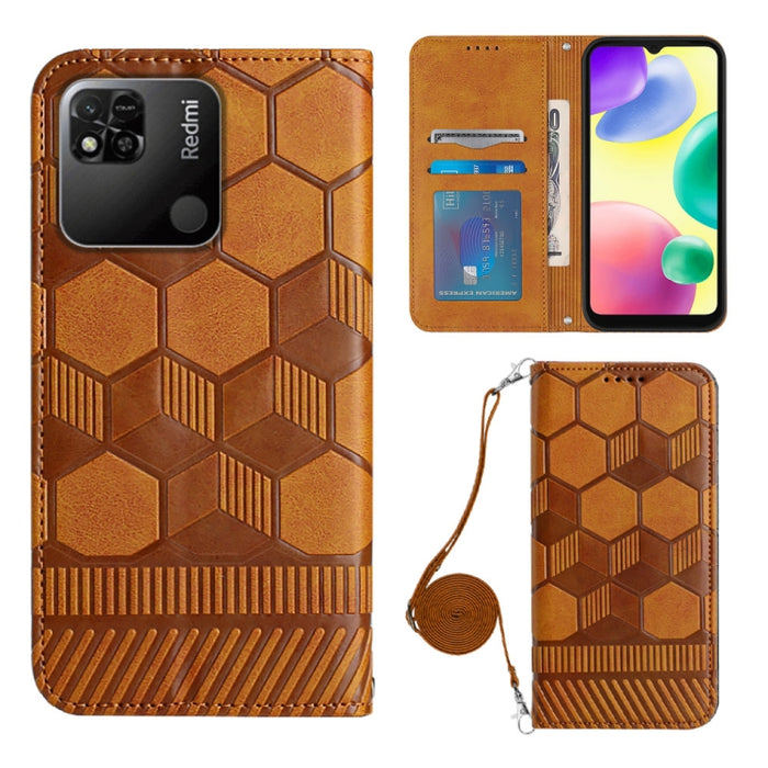 Caja magnética del teléfono de la PU de la textura del fútbol de Crossbody, For Nothing Phone 1, For Xiaomi Redmi 10A, For Xiaomi Redmi 10C/Redmi 10 India, For Xiaomi Redmi Note 11 Global/Note 11S 4G                                                     ...