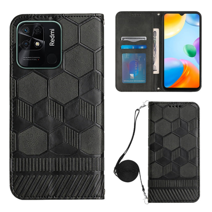 Caja magnética del teléfono de la PU de la textura del fútbol de Crossbody, For Nothing Phone 1, For Xiaomi Redmi 10A, For Xiaomi Redmi 10C/Redmi 10 India, For Xiaomi Redmi Note 11 Global/Note 11S 4G                                                     ...