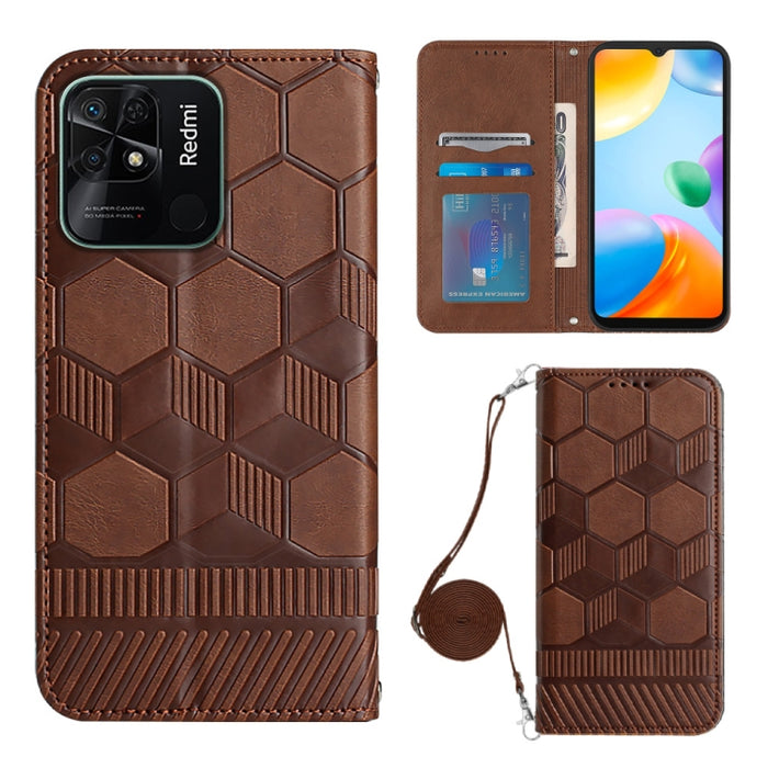Caja magnética del teléfono de la PU de la textura del fútbol de Crossbody, For Nothing Phone 1, For Xiaomi Redmi 10A, For Xiaomi Redmi 10C/Redmi 10 India, For Xiaomi Redmi Note 11 Global/Note 11S 4G                                                     ...