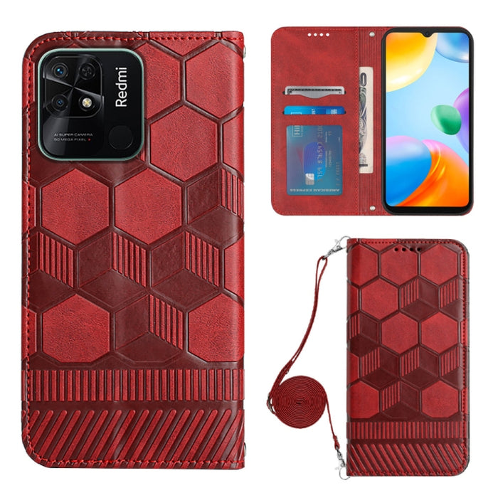 Caja magnética del teléfono de la PU de la textura del fútbol de Crossbody, For Nothing Phone 1, For Xiaomi Redmi 10A, For Xiaomi Redmi 10C/Redmi 10 India, For Xiaomi Redmi Note 11 Global/Note 11S 4G                                                     ...