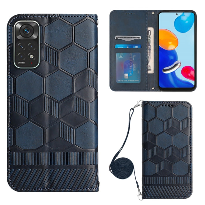 Caja magnética del teléfono de la PU de la textura del fútbol de Crossbody, For Nothing Phone 1, For Xiaomi Redmi 10A, For Xiaomi Redmi 10C/Redmi 10 India, For Xiaomi Redmi Note 11 Global/Note 11S 4G                                                     ...