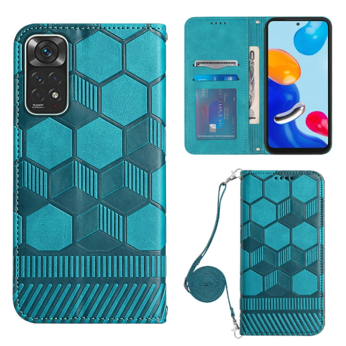 Caja magnética del teléfono de la PU de la textura del fútbol de Crossbody, For Nothing Phone 1, For Xiaomi Redmi 10A, For Xiaomi Redmi 10C/Redmi 10 India, For Xiaomi Redmi Note 11 Global/Note 11S 4G                                                     ...