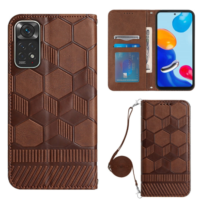 Caja magnética del teléfono de la PU de la textura del fútbol de Crossbody, For Nothing Phone 1, For Xiaomi Redmi 10A, For Xiaomi Redmi 10C/Redmi 10 India, For Xiaomi Redmi Note 11 Global/Note 11S 4G                                                     ...