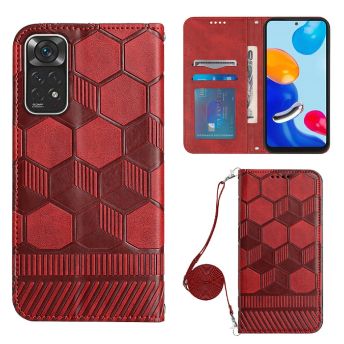 Caja magnética del teléfono de la PU de la textura del fútbol de Crossbody, For Nothing Phone 1, For Xiaomi Redmi 10A, For Xiaomi Redmi 10C/Redmi 10 India, For Xiaomi Redmi Note 11 Global/Note 11S 4G                                                     ...