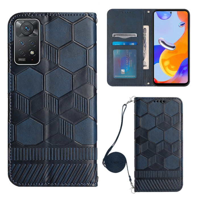 Caja magnética del teléfono de la PU de la textura del fútbol de Crossbody, For Nothing Phone 1, For Xiaomi Redmi 10A, For Xiaomi Redmi 10C/Redmi 10 India, For Xiaomi Redmi Note 11 Global/Note 11S 4G                                                     ...