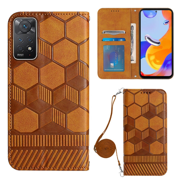 Caja magnética del teléfono de la PU de la textura del fútbol de Crossbody, For Nothing Phone 1, For Xiaomi Redmi 10A, For Xiaomi Redmi 10C/Redmi 10 India, For Xiaomi Redmi Note 11 Global/Note 11S 4G                                                     ...