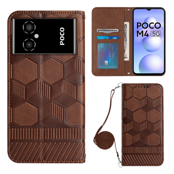 Caja magnética del teléfono de la PU de la textura del fútbol de Crossbody, For Nothing Phone 1, For Xiaomi Redmi 10A, For Xiaomi Redmi 10C/Redmi 10 India, For Xiaomi Redmi Note 11 Global/Note 11S 4G                                                     ...