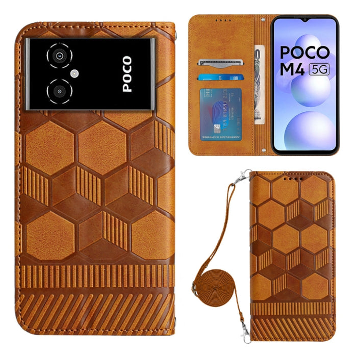 Caja magnética del teléfono de la PU de la textura del fútbol de Crossbody, For Nothing Phone 1, For Xiaomi Redmi 10A, For Xiaomi Redmi 10C/Redmi 10 India, For Xiaomi Redmi Note 11 Global/Note 11S 4G                                                     ...