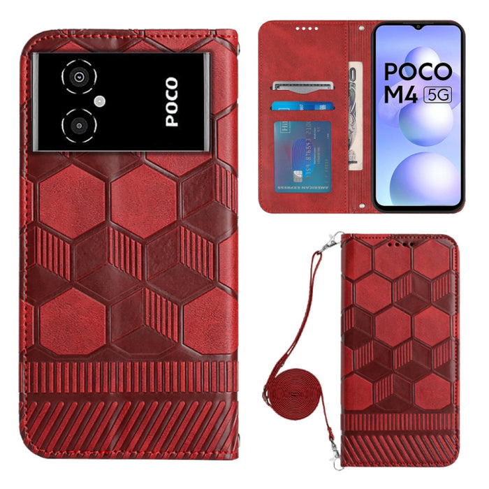 Caja magnética del teléfono de la PU de la textura del fútbol de Crossbody, For Nothing Phone 1, For Xiaomi Redmi 10A, For Xiaomi Redmi 10C/Redmi 10 India, For Xiaomi Redmi Note 11 Global/Note 11S 4G                                                     ...