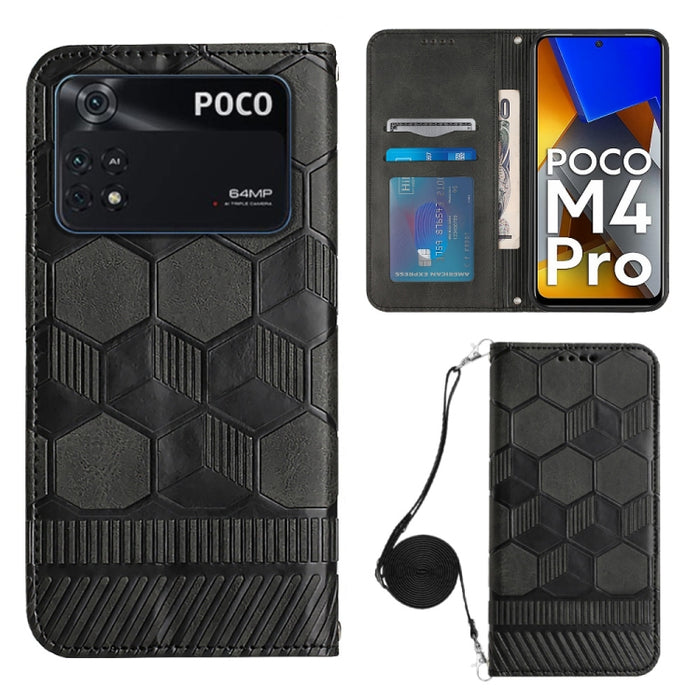 Caja magnética del teléfono de la PU de la textura del fútbol de Crossbody, For Nothing Phone 1, For Xiaomi Redmi 10A, For Xiaomi Redmi 10C/Redmi 10 India, For Xiaomi Redmi Note 11 Global/Note 11S 4G                                                     ...