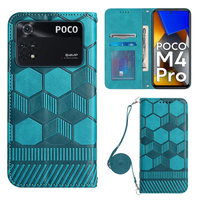 Caja magnética del teléfono de la PU de la textura del fútbol de Crossbody, For Nothing Phone 1, For Xiaomi Redmi 10A, For Xiaomi Redmi 10C/Redmi 10 India, For Xiaomi Redmi Note 11 Global/Note 11S 4G                                                     ...