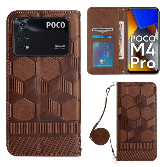 Caja magnética del teléfono de la PU de la textura del fútbol de Crossbody, For Nothing Phone 1, For Xiaomi Redmi 10A, For Xiaomi Redmi 10C/Redmi 10 India, For Xiaomi Redmi Note 11 Global/Note 11S 4G                                                     ...