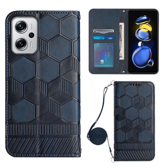 Caja magnética del teléfono de la PU de la textura del fútbol de Crossbody, For Nothing Phone 1, For Xiaomi Redmi 10A, For Xiaomi Redmi 10C/Redmi 10 India, For Xiaomi Redmi Note 11 Global/Note 11S 4G                                                     ...