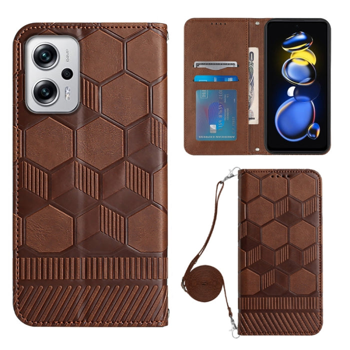 Caja magnética del teléfono de la PU de la textura del fútbol de Crossbody, For Nothing Phone 1, For Xiaomi Redmi 10A, For Xiaomi Redmi 10C/Redmi 10 India, For Xiaomi Redmi Note 11 Global/Note 11S 4G                                                     ...