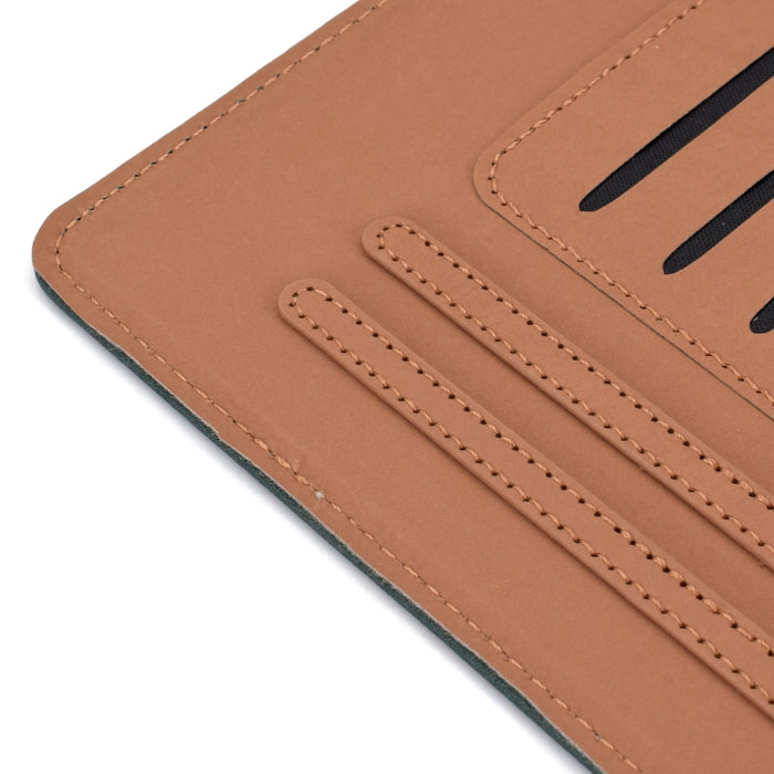 Hilo de coser, placa pintada izquierda y derecha con función de suspensión, funda para bolígrafo, tira antideslizante y soporte