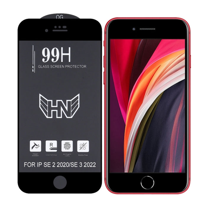Película de vidrio templado de pantalla completa de arco grande de aluminio alto, For iPhone 8 / 7 (1 PC), For iPhone SE 2022 / SE 2020 (1 PC), For iPhone 11 Pro / XS / X (1 PC), For iPhone 11 / XR (1 PC), For iPhone 11 Pro Max / XS Max (1 PC)