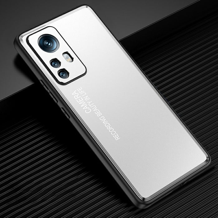 Caja de teléfono de metal esmerilado de la serie Light and Shadow, For Xiaomi 12/12S/12X, For Xiaomi 12 Pro/12S Pro, For Xiaomi 12S Ultra