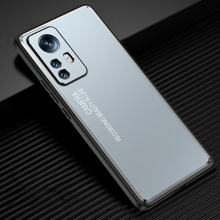 Caja de teléfono de metal esmerilado de la serie Light and Shadow, For Xiaomi 12/12S/12X, For Xiaomi 12 Pro/12S Pro, For Xiaomi 12S Ultra