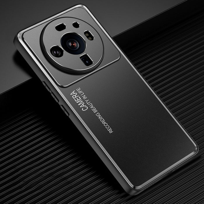 Caja de teléfono de metal esmerilado de la serie Light and Shadow, For Xiaomi 12/12S/12X, For Xiaomi 12 Pro/12S Pro, For Xiaomi 12S Ultra