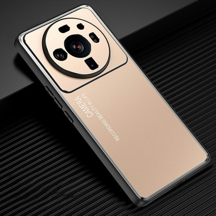 Caja de teléfono de metal esmerilado de la serie Light and Shadow, For Xiaomi 12/12S/12X, For Xiaomi 12 Pro/12S Pro, For Xiaomi 12S Ultra