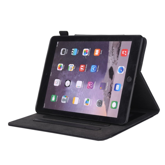 Para iPad Pro 11 (2020) y (2018) Big Metal Button Business Tablet PC Funda protectora de cuero con soporte y ranura para tarjeta y portafotos y billetera