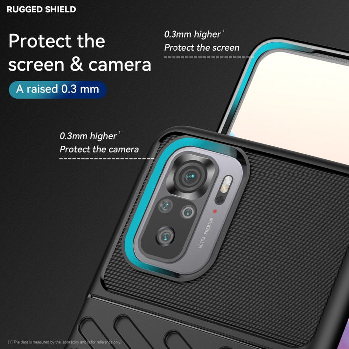 Estuche protector de teléfono suave TPU a prueba de golpes Thunderbolt, For Xiaomi Redmi Note 11 SE 4G