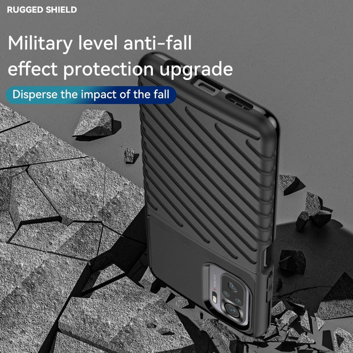Estuche protector de teléfono suave TPU a prueba de golpes Thunderbolt, For Xiaomi Redmi Note 11 SE 4G