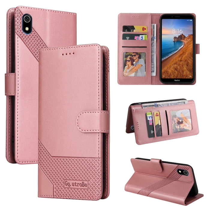 GQUTROBE Skin Feel Estuche magnético de cuero para teléfono, For Xiaomi Redmi 7A, For Xiaomi Redmi 9A, For Xiaomi Redmi 9C, For Xiaomi Redmi 9T, For Xiaomi Redmi K20, For Xiaomi Redmi Note 9 Pro, For Xiaomi Redmi Note 9T, For Xiaomi Redmi Note 8 Pro   ...