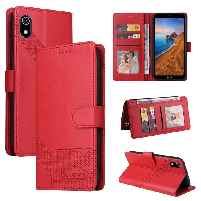 GQUTROBE Skin Feel Estuche magnético de cuero para teléfono, For Xiaomi Redmi 7A, For Xiaomi Redmi 9A, For Xiaomi Redmi 9C, For Xiaomi Redmi 9T, For Xiaomi Redmi K20, For Xiaomi Redmi Note 9 Pro, For Xiaomi Redmi Note 9T, For Xiaomi Redmi Note 8 Pro   ...
