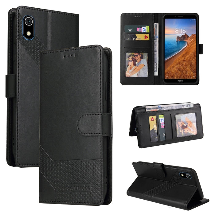 GQUTROBE Skin Feel Estuche magnético de cuero para teléfono, For Xiaomi Redmi 7A, For Xiaomi Redmi 9A, For Xiaomi Redmi 9C, For Xiaomi Redmi 9T, For Xiaomi Redmi K20, For Xiaomi Redmi Note 9 Pro, For Xiaomi Redmi Note 9T, For Xiaomi Redmi Note 8 Pro   ...