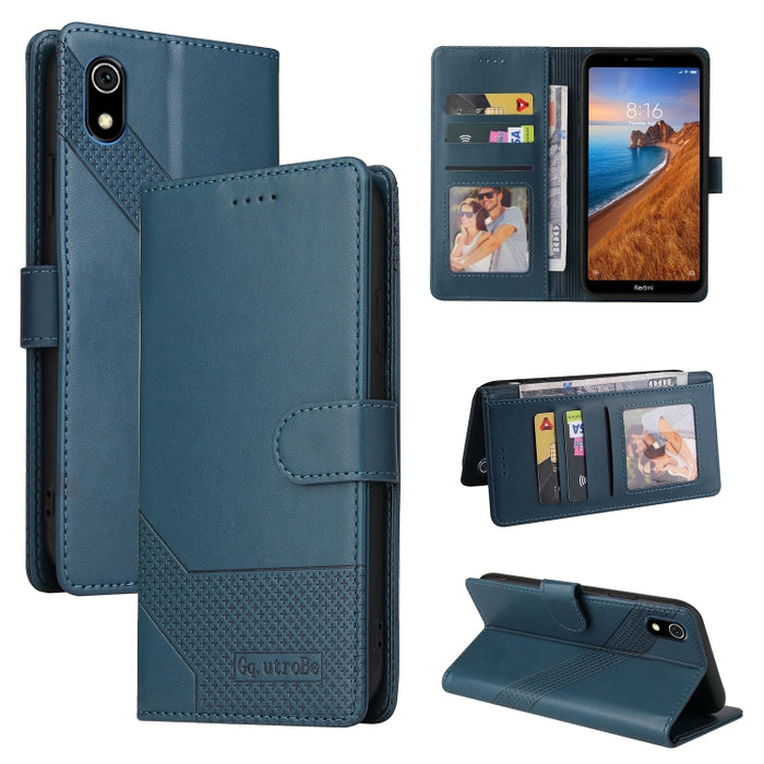 GQUTROBE Skin Feel Estuche magnético de cuero para teléfono, For Xiaomi Redmi 7A, For Xiaomi Redmi 9A, For Xiaomi Redmi 9C, For Xiaomi Redmi 9T, For Xiaomi Redmi K20, For Xiaomi Redmi Note 9 Pro, For Xiaomi Redmi Note 9T, For Xiaomi Redmi Note 8 Pro   ...