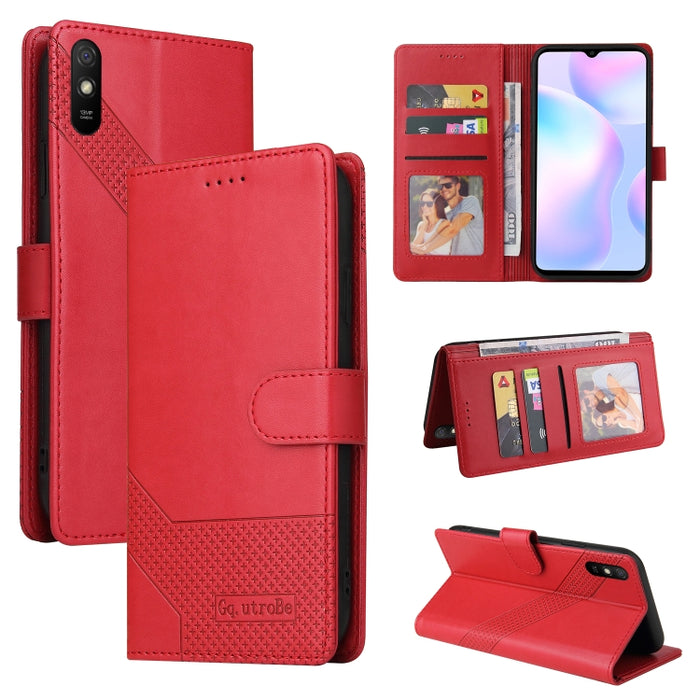 GQUTROBE Skin Feel Estuche magnético de cuero para teléfono, For Xiaomi Redmi 7A, For Xiaomi Redmi 9A, For Xiaomi Redmi 9C, For Xiaomi Redmi 9T, For Xiaomi Redmi K20, For Xiaomi Redmi Note 9 Pro, For Xiaomi Redmi Note 9T, For Xiaomi Redmi Note 8 Pro   ...